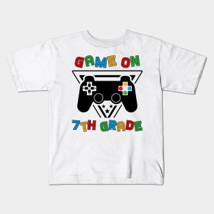 Back To School Game On 7th Grade Funny Gamer Kids Boys Kids T-Shirt